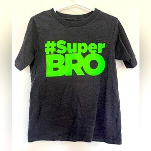The Children's Place Boys Graphic T-Shirt Size 5T Gray And Green Super Bro